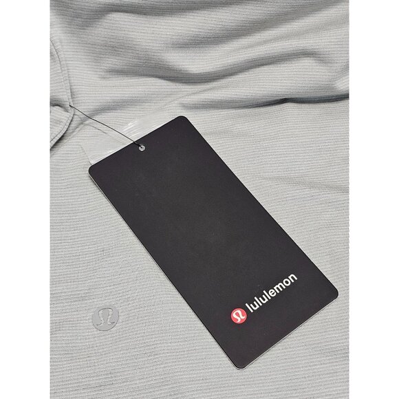NWT Lululemon Men's Ligth Grey X-STATIC Fabric Evolution Polo Shirt Size L 2758 - Picture 12 of 14